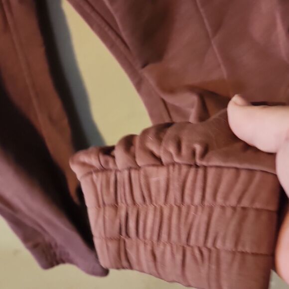 Fabletics Brown Joggers with Tapered Fit and Elastic Cuffs XL - Picture 4 of 5